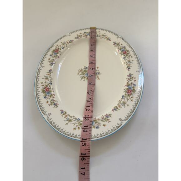 RARE Mikasa Flower Mist Bone China Oval Serving Platter 15” x 10.75” Japan Made - Picture 9 of 10